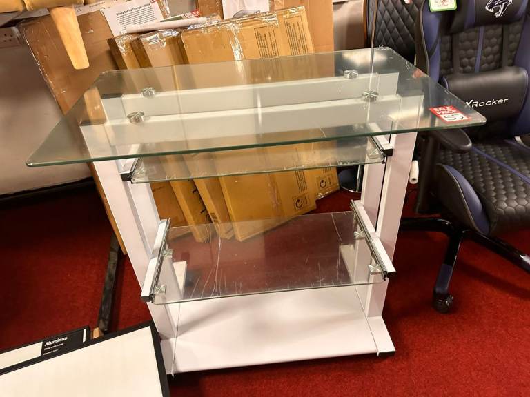 Modern Glass Computer Desk 