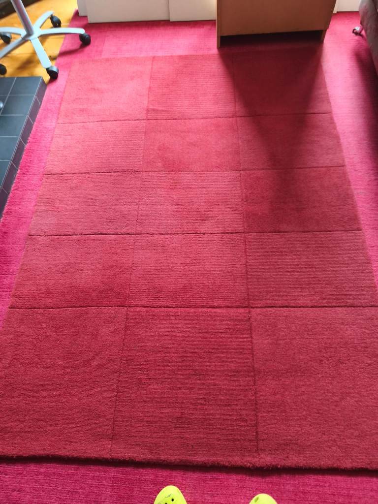 Ikea maroon wool rug
