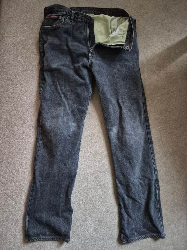Hood Black Amoured Motorcycle Jeans - size 34 waist 34 leg