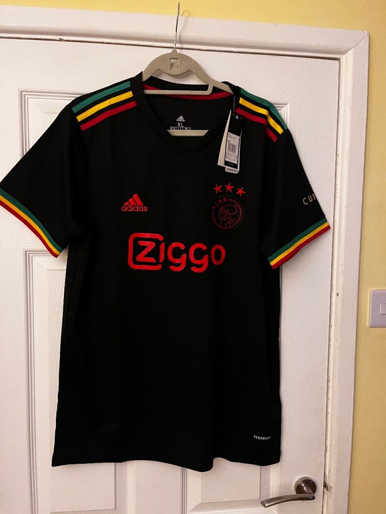 Ajax 3rd kit reggae three little birds football shirt