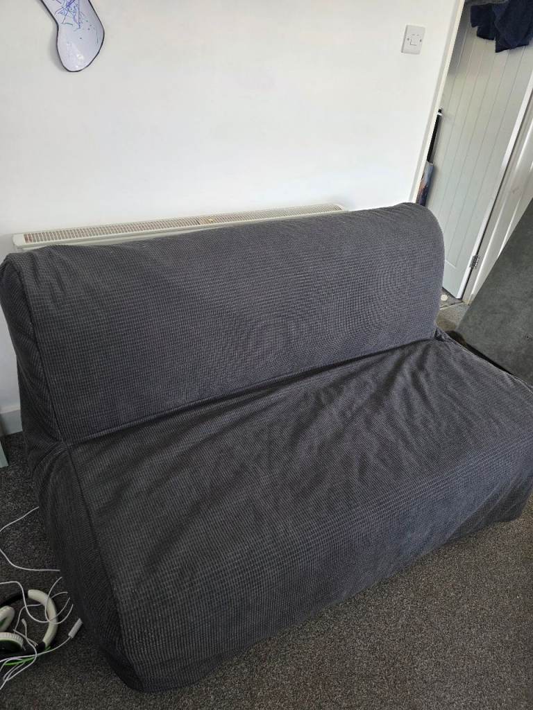 IKEA LYCKSELE LÖVÅS 2-Seat Sofa Bed – Dark Grey
