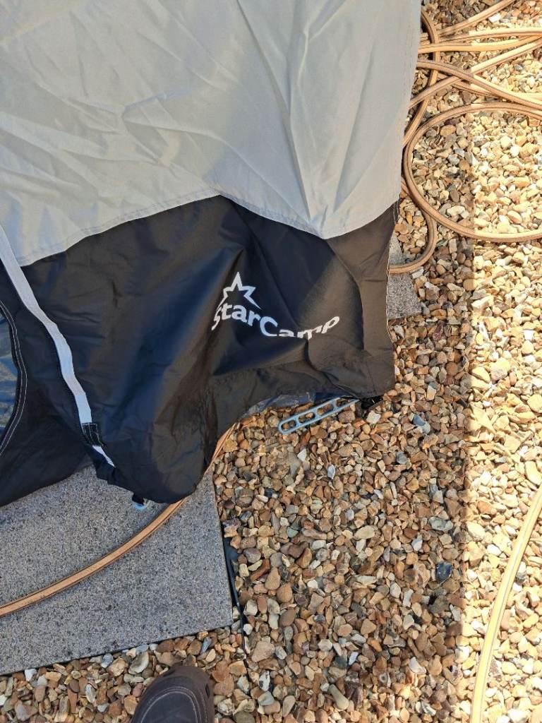 Air drive away high awning