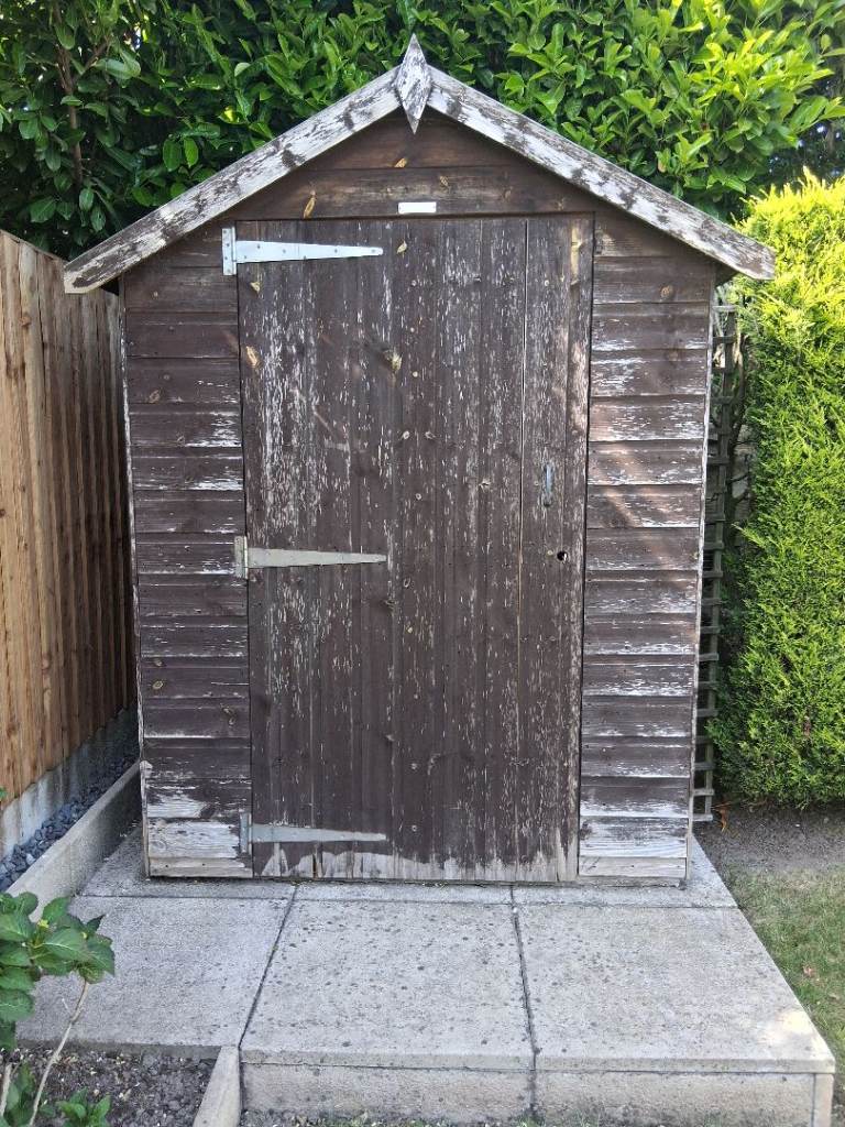 5 Ft x 3 Ft Wooden Garden Shed, Buyer To Dismantle + Uplift (Loughborough Leics)