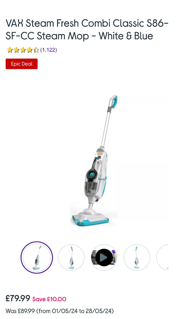 image for  Vax steam mop