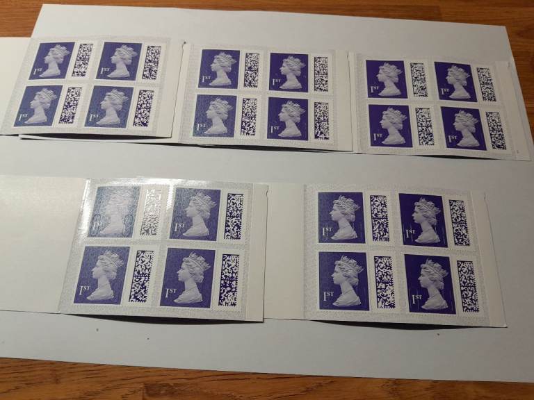 20 £1.70 Royal Mail Barcode 1st Class Stamps