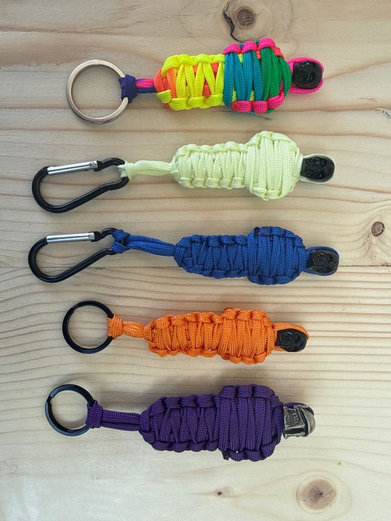 Handmade Paracord Keyrings - Various Colours & Designs