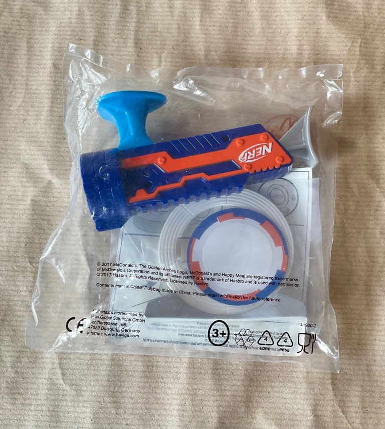 McDonalds Happy Meal Toys - 2017 Nerf ~ Water Pistol