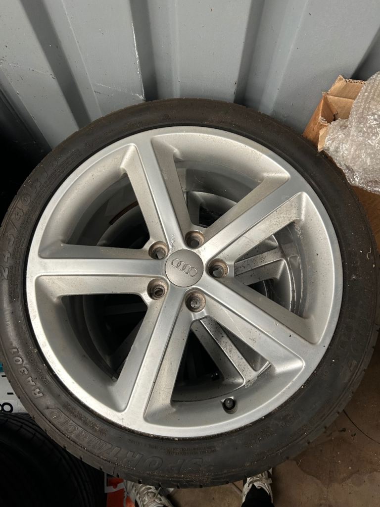 4x 18” 5x112 Audi S-Line Alloy Wheels with Tyres *Cheap Set*