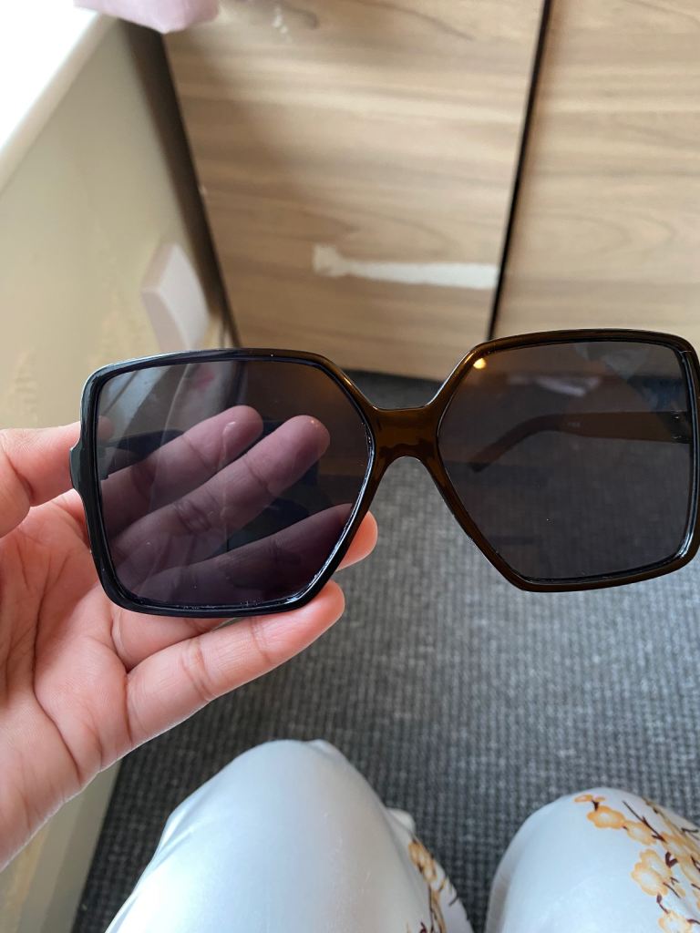 Stylish Black Square Sunglasses – As Good As New