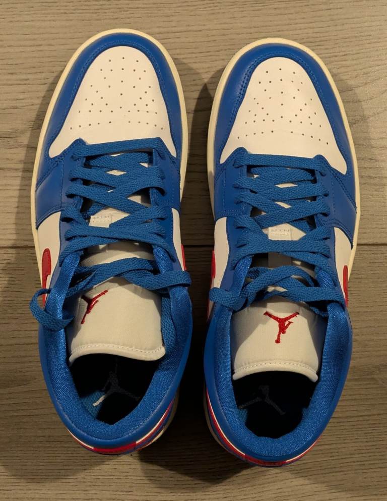 Jordan AJ1 low trainers, UK Size 8