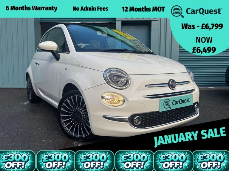 2016 Fiat 500 1.2 Lounge 3dr HATCHBACK PETROL Manual
