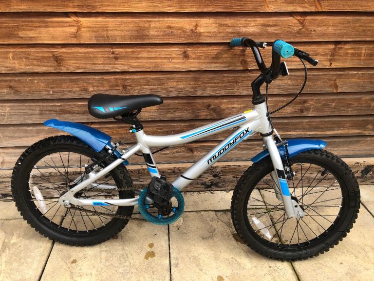 Muddyfox Kids Bike - Silver and Blue, Good Condition