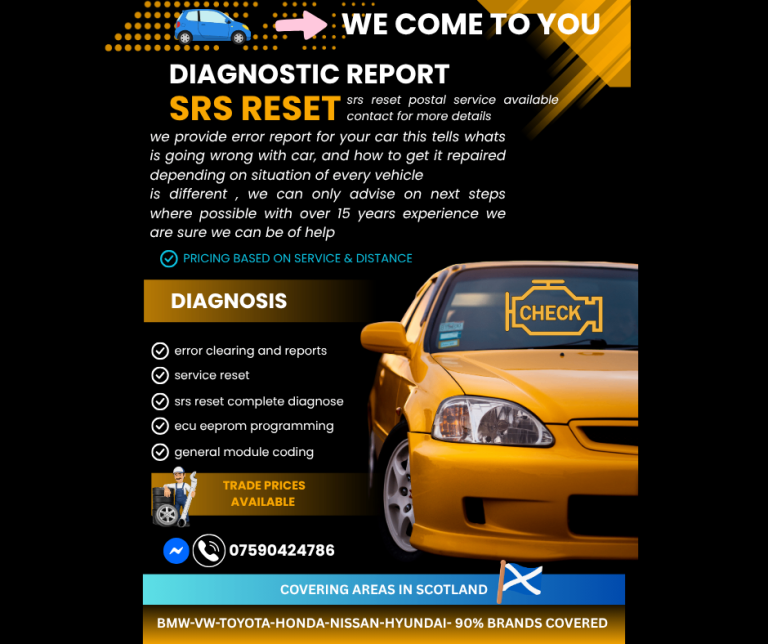 car diagnostics error clearing service report health check