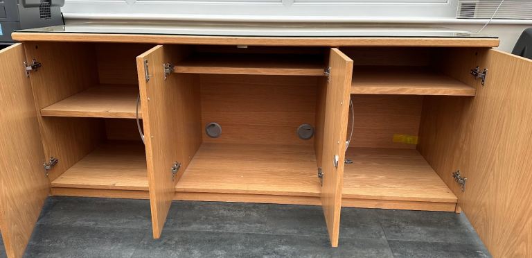 MUST GO - REDUCED - Wood Office Cupboard - Furniture - Unit 