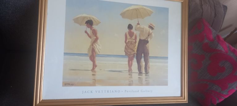 Signed Print Of Mad Dogs By Jack Vettriano For The Portland Gallery