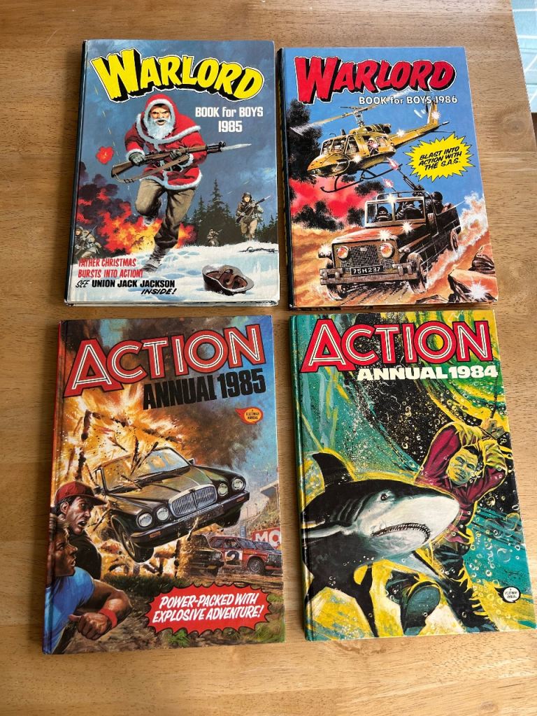 Vintage Warlord & Action Annuals – 1984 & 1985 Collection