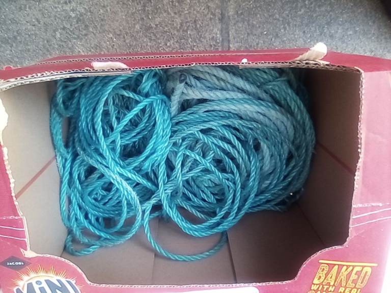 Hand tools. Selection of lengths of strong builders rope - £3 the lot.