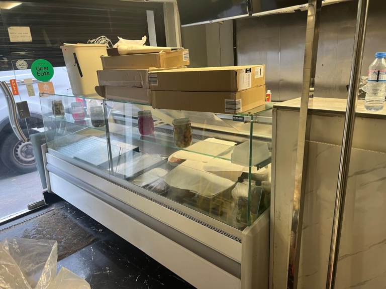 Restaurant equipment fridge , freezer canopy 