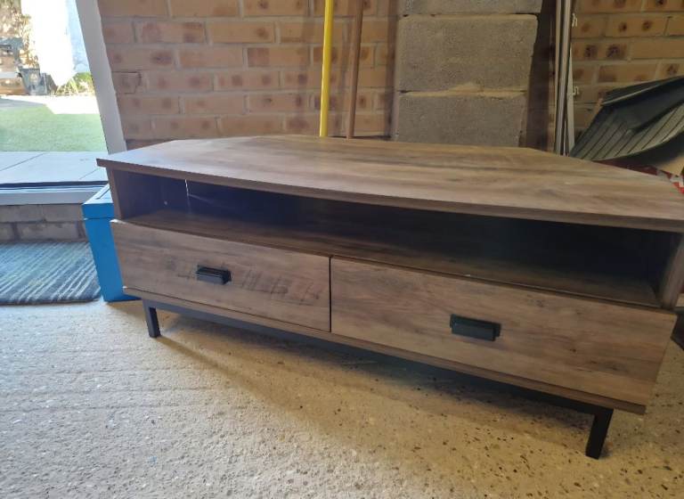 Dunelm fulton pine effect tv unit 