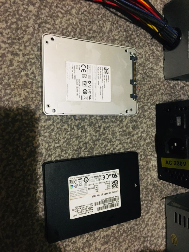 3 pc power supply/ 2 128 SSD hard drive 