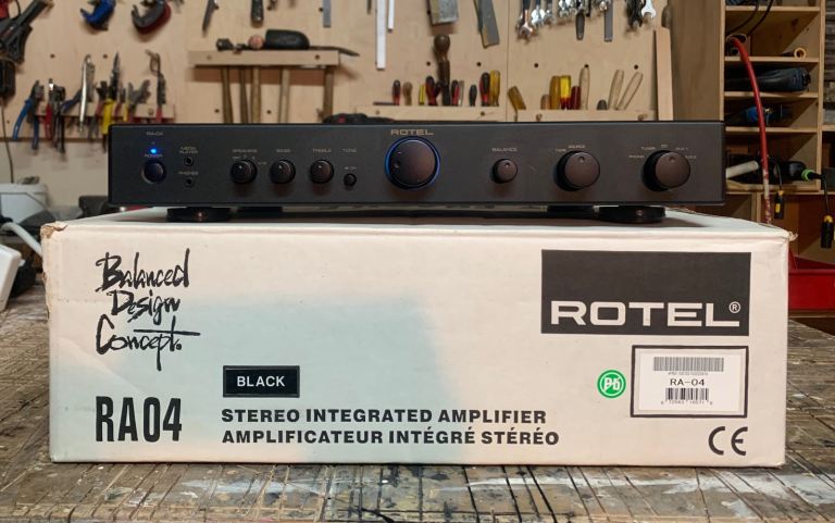 Rotel RA-04 Stereo Integrated Amplifier with phono stage. Award winner