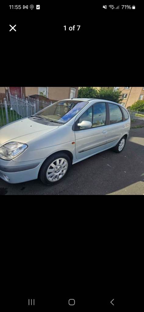 Low miles renault Megane Scenic 