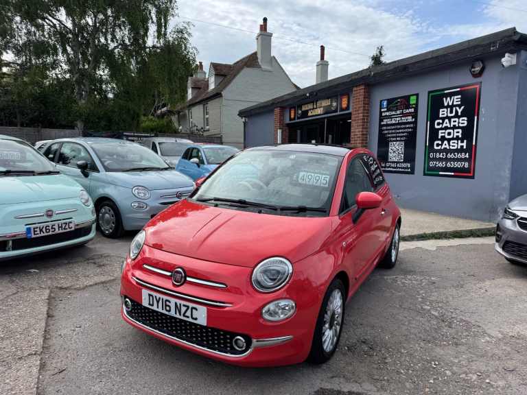 2016 Fiat 500 1.2 Lounge 3dr HATCHBACK Petrol Manual
