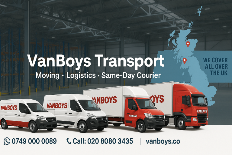 Man And Van Removals Moving Pallet Delivery Service 3.5 7.5 tonne lorry Luton truck With A Tail Lift