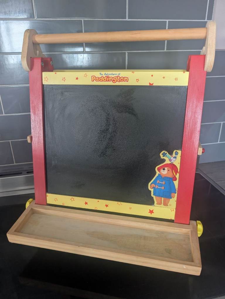 Paddington Bear Wooden Easel / Chalkboard – Good Condition