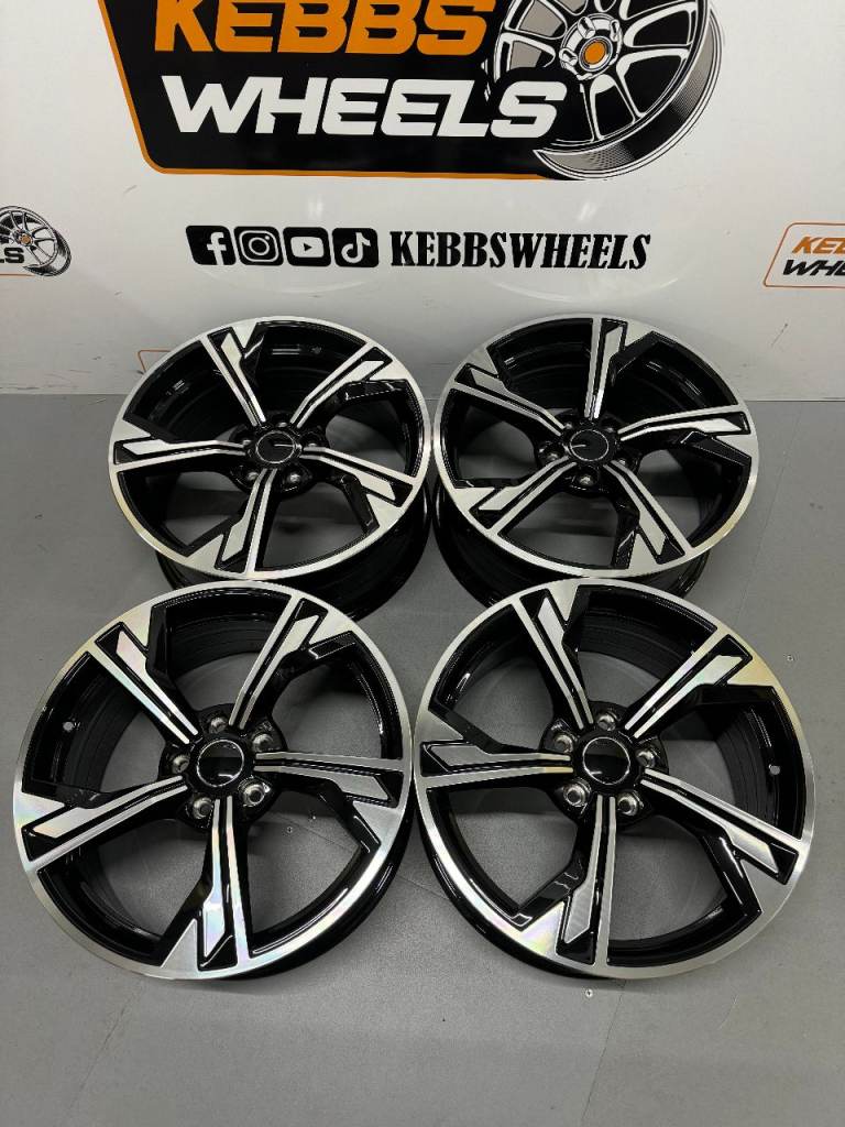 18" AUDI 202O RS4 STYLE ALLOY WHEELS A3 A4 A5 A6 A7 A8 S3 S4 S5 S6 Q3 Q5 VW GOLF MK5 MK6 MK7