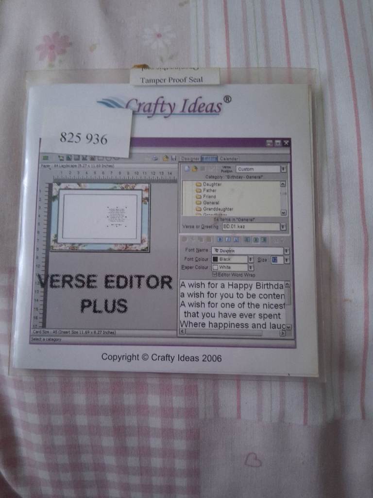  CRAFTY IDEAS  -  VERSE EDITOR PLUS