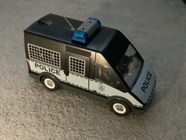 Playmobil City Action Police Van with Lights & Sounds, includes characters & accessories.