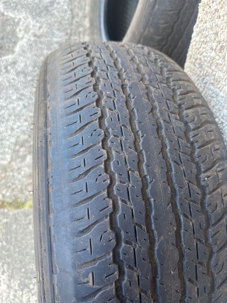 4 x Dunlop AT25 tyres 265/60R18 110H 