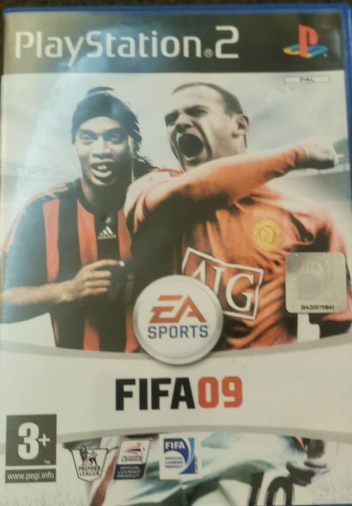 EA Sports FIFA 09 for Sony PlayStation 2 is a complete in box video game set in the football genre.