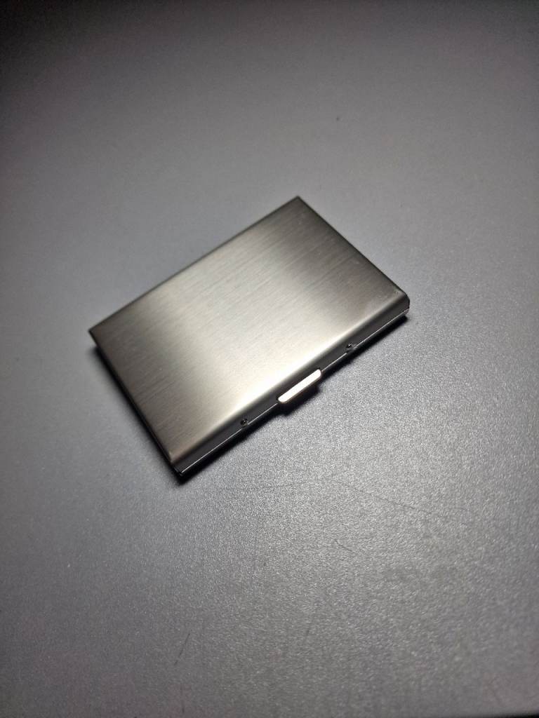Silver RFID Blocking Metal Wallet