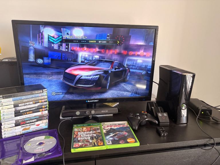 Xbox 360 250gb Slim Bundle + 32 Inch TV