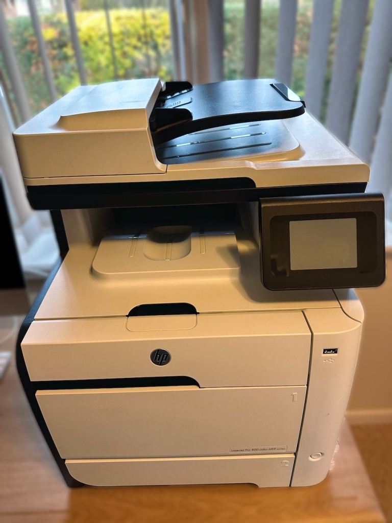 image for Colour laserjet printer plus spare cartridges