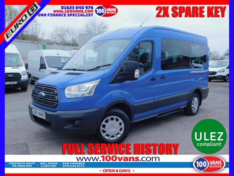2016 Ford Transit 2.2TDCI 125PS EU6 12 SEAT MINIBUS FSH MINIBUS Diesel Manual