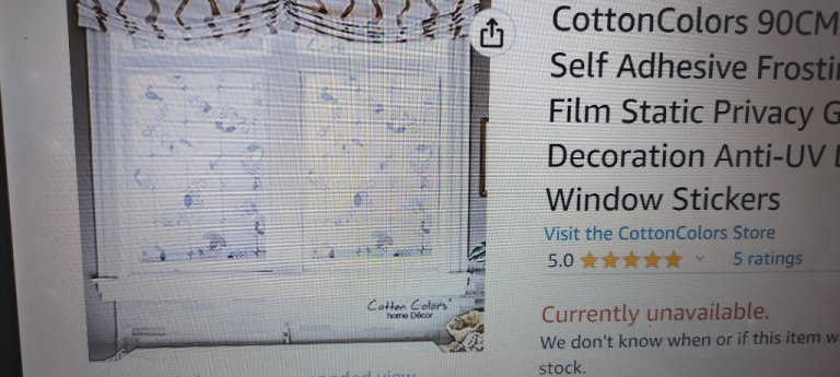 9 X cottoncolors privacy film 90cmx200cm kitchen window film obsolete door 