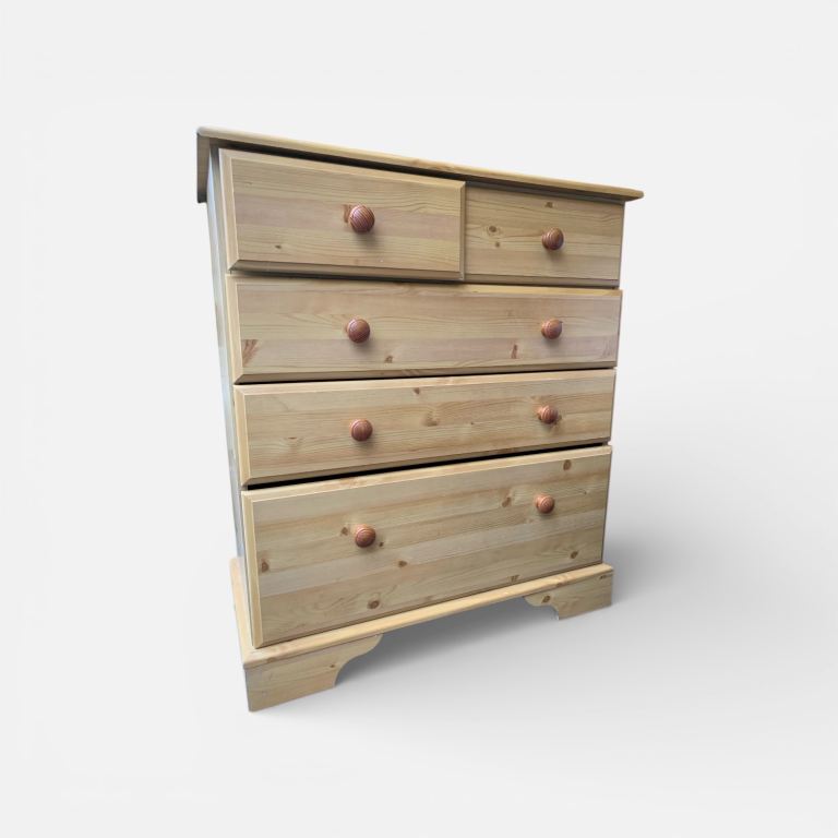 Chest of draws wardrobe wicker chair etc