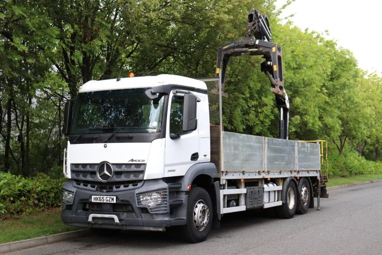 MERCEDES AROCS 2633 6X2 HIAB XS144 BRICK CRANE DROPSIDE (2016)