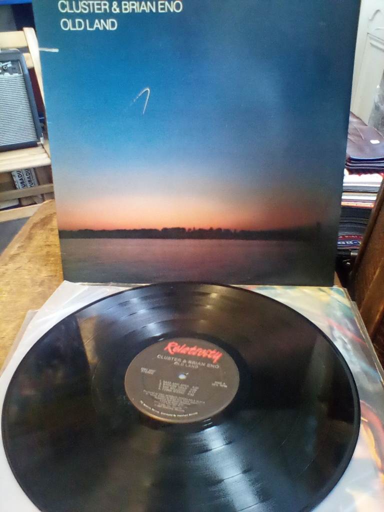 CLUSTER &  BRIAN ENO,OLD LAND,VINYL ALBUM