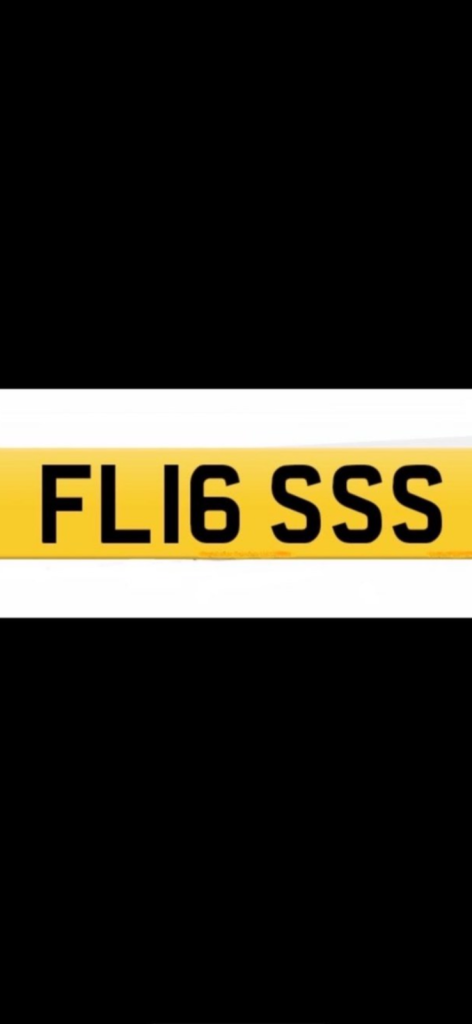 Private plate FL16SSS for sale