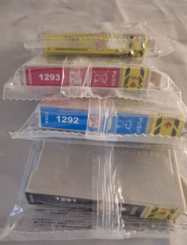 Epson T1291-4 compatable ink cartridges sealed.