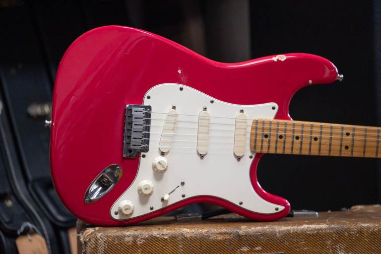 1988 Fender USA Stratocaster Plus in Raspberry - Razzberry like John Mayer's