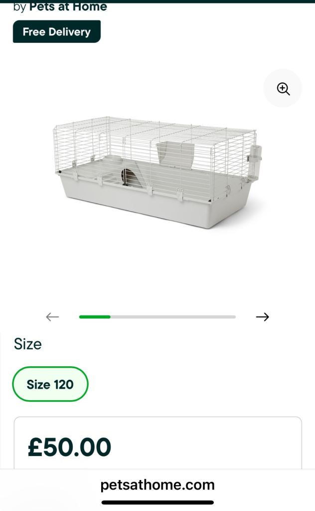 pet cage with mini lop bunny