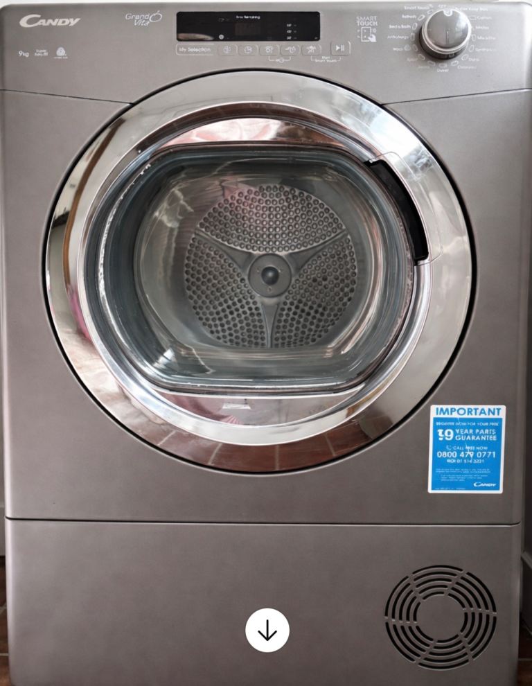 Like New Candy Grand Vita 9KG Condenser Tumble Dryer