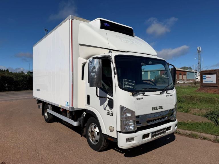 ISUZU FORWARD N75 150 2017 (17) EURO 6, 7.5 TON MEAT RAIL FRIDGE, CARRIER XARIOS