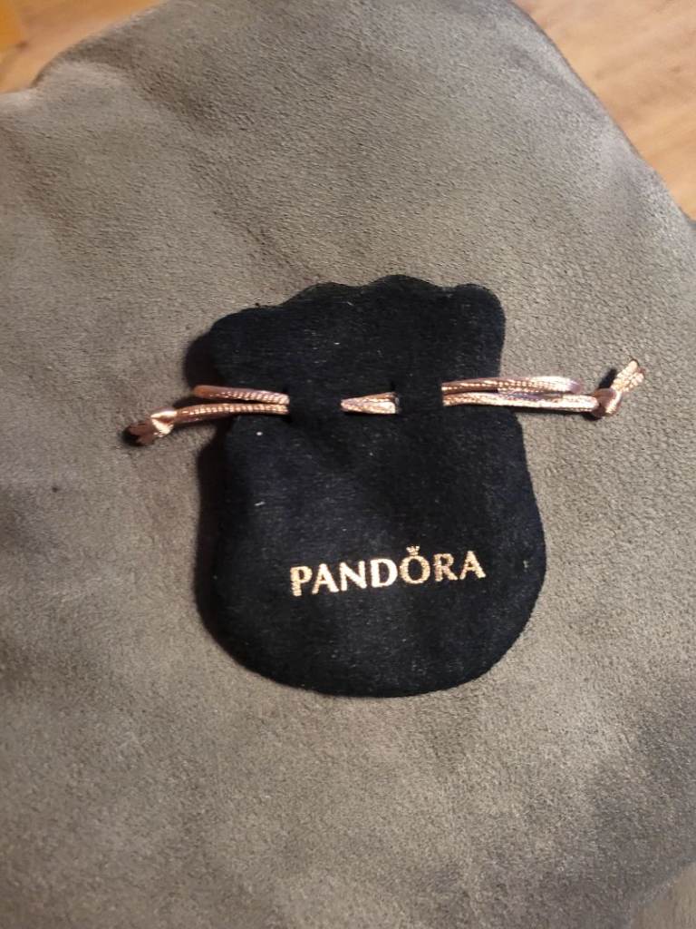 Pandora Pouch Bag with pink drawstring