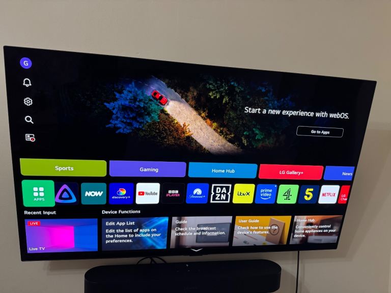 LG C2 OLED TV 48 inches. 